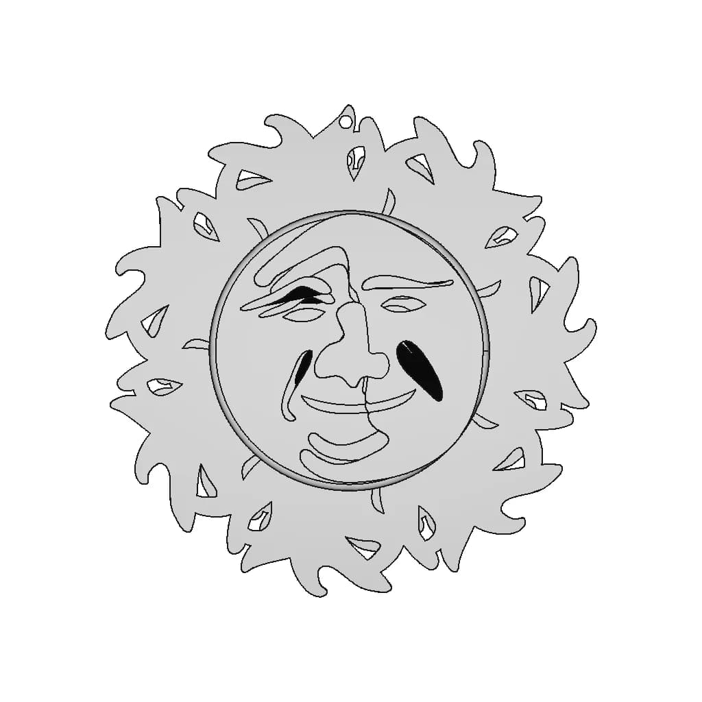 Sunmoon Necklase | High-Quality CAD Model_0_0_degree_snapshot