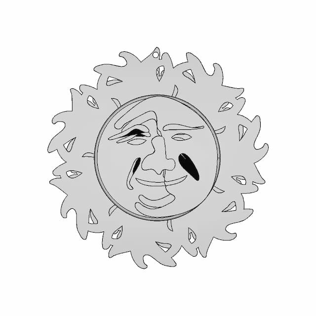 Sunmoon Necklase | High-Quality CAD Model