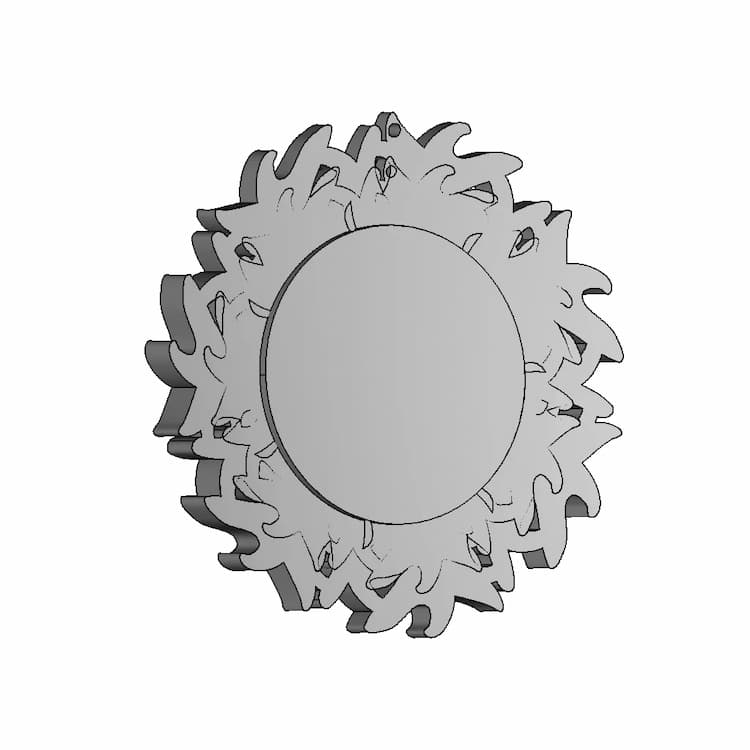 Sunmoon Necklase | High-Quality CAD Model