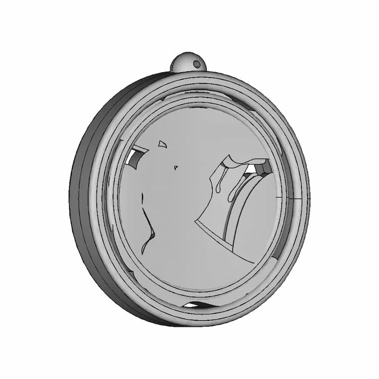 Botic Wooden Necklase | High-Quality CAD Model