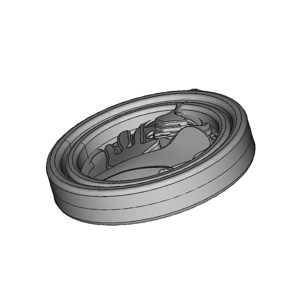 Botic Wooden Necklase | High-Quality CAD Model_60_30_degree_snapshot