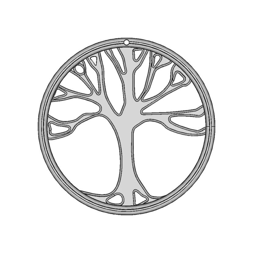 Tree Necklase | 3D Engineering Design File