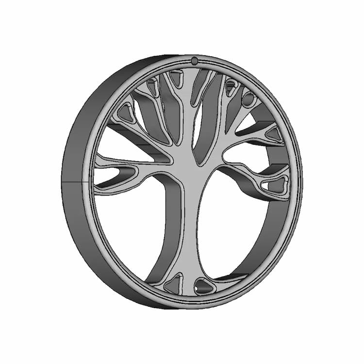 Tree Necklase | 3D Engineering Design File