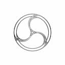Gankyil Symbol Inspired 3D Shape - Downloadable CAD Representation_270_0_degree_snapshot