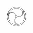 Gankyil Symbol Inspired 3D Shape - Downloadable CAD Representation_90_0_degree_snapshot