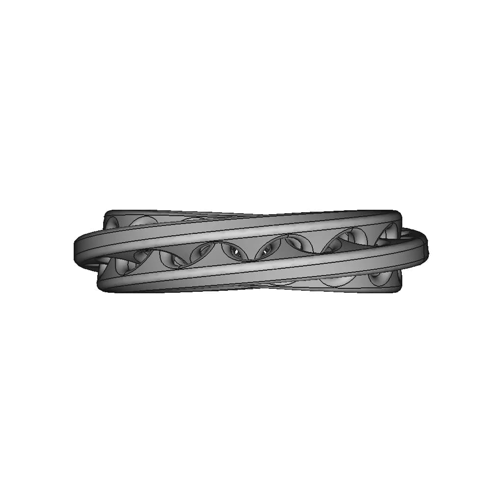 Unique Bracelet 3 - Downloadable CAD Representation_90_0_degree_snapshot