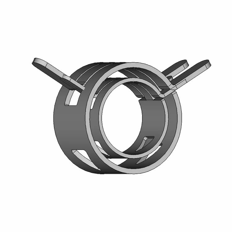Spring Band Hose Clamp | High-Quality CAD Model