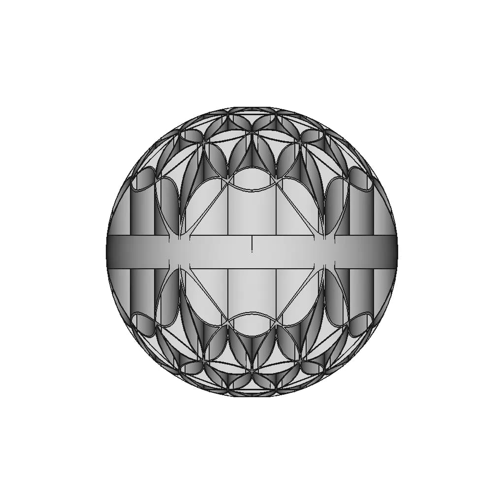 Flower Of Life Sphere | 3D Engineering Design File_0_270_degree_snapshot