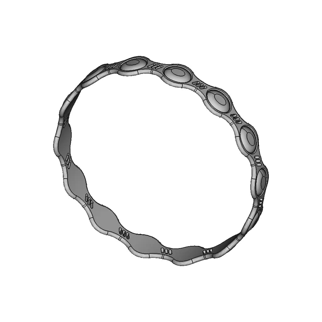 Unique Bracelet | 3D Engineering Design File_60_30_degree_snapshot