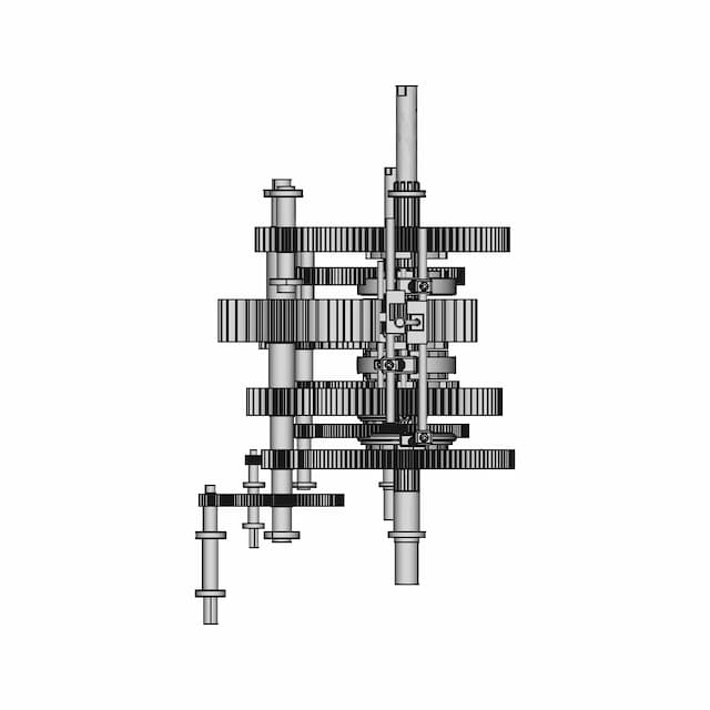 Gear Box Assembly (Crane) | High-Quality CAD Model