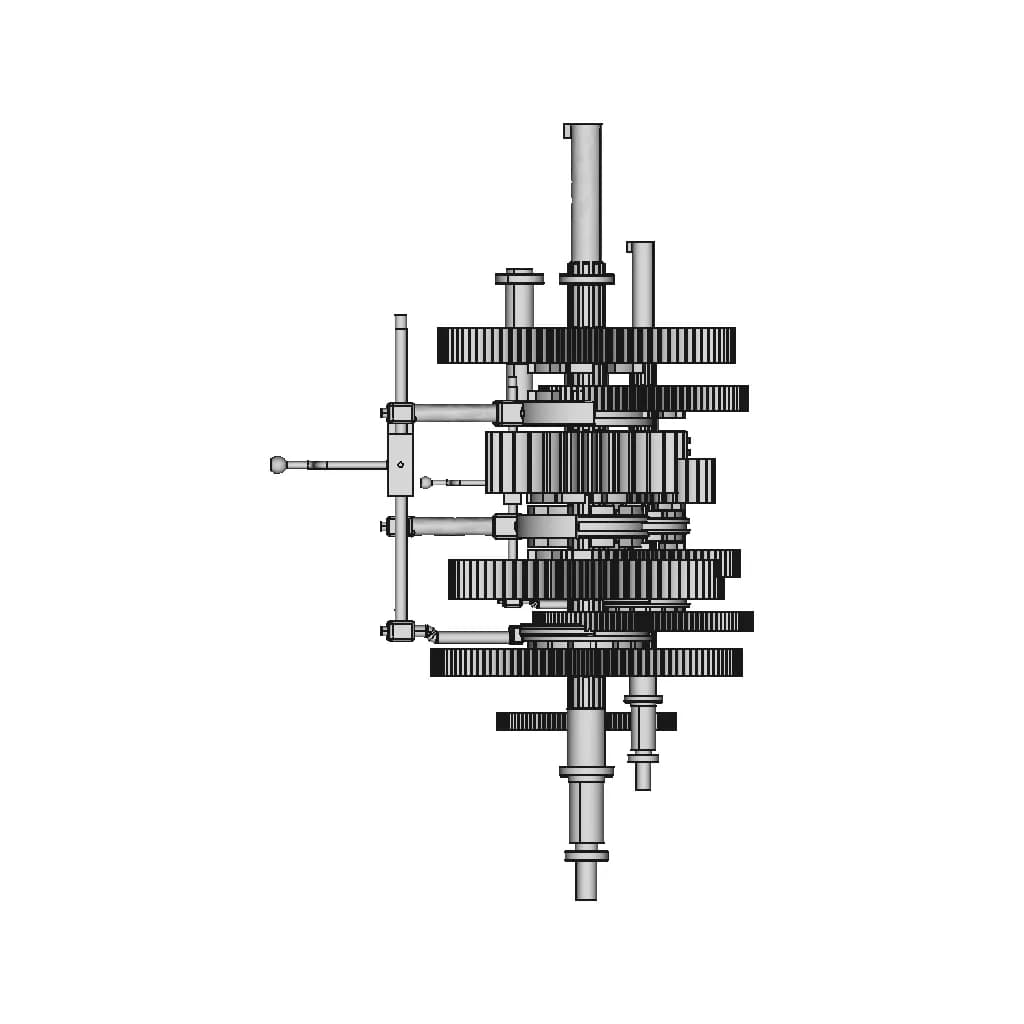 Gear Box Assembly (Crane) | High-Quality CAD Model_0_90_degree_snapshot