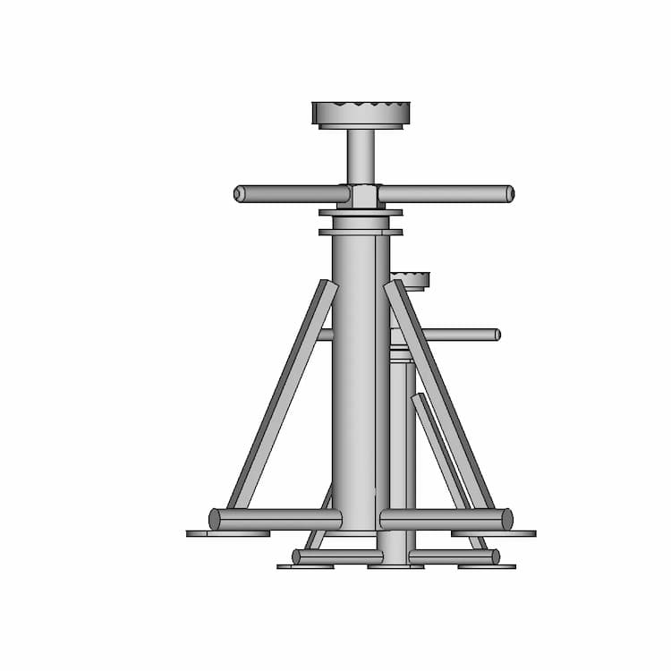 Vi̇dali-Rulmanlı Jack | High-Quality CAD Model