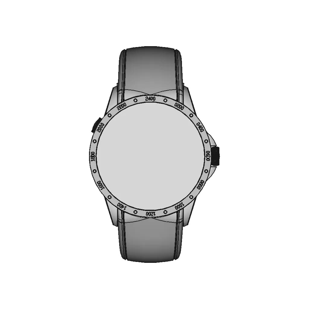 Sveston Sauvage Fulton Wrist Watch - Downloadable CAD Representation_270_0_degree_snapshot