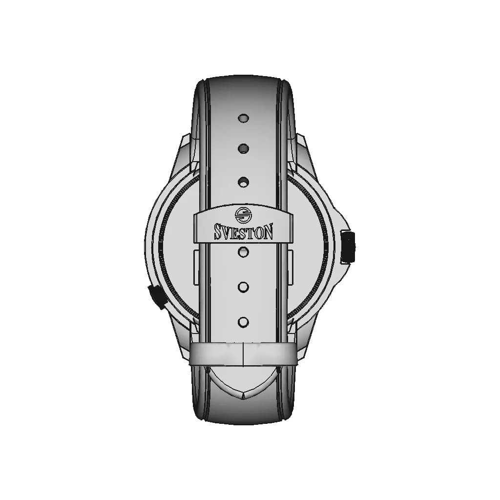 Sveston Sauvage Fulton Wrist Watch - Downloadable CAD Representation_90_0_degree_snapshot