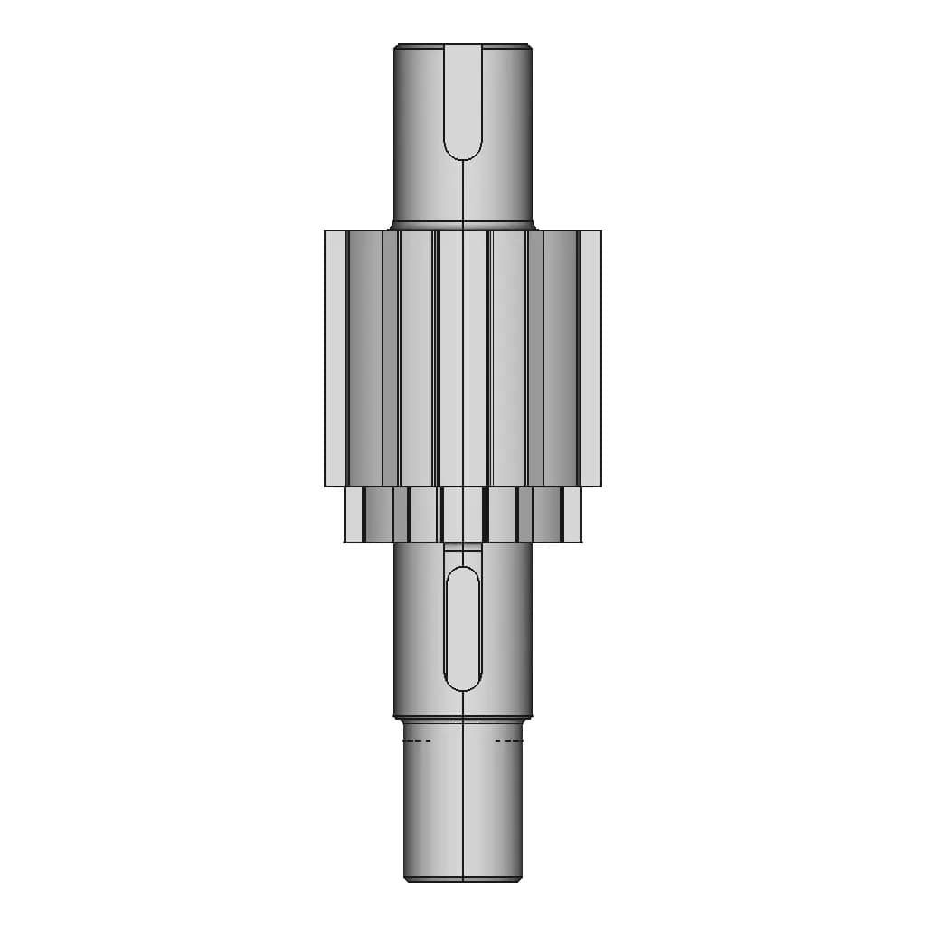 Pinion Shaft - Downloadable CAD Representation_0_90_degree_snapshot