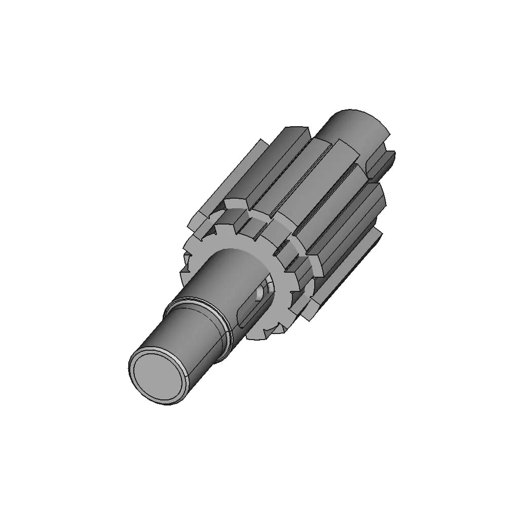 Pinion Shaft - Downloadable CAD Representation_60_30_degree_snapshot