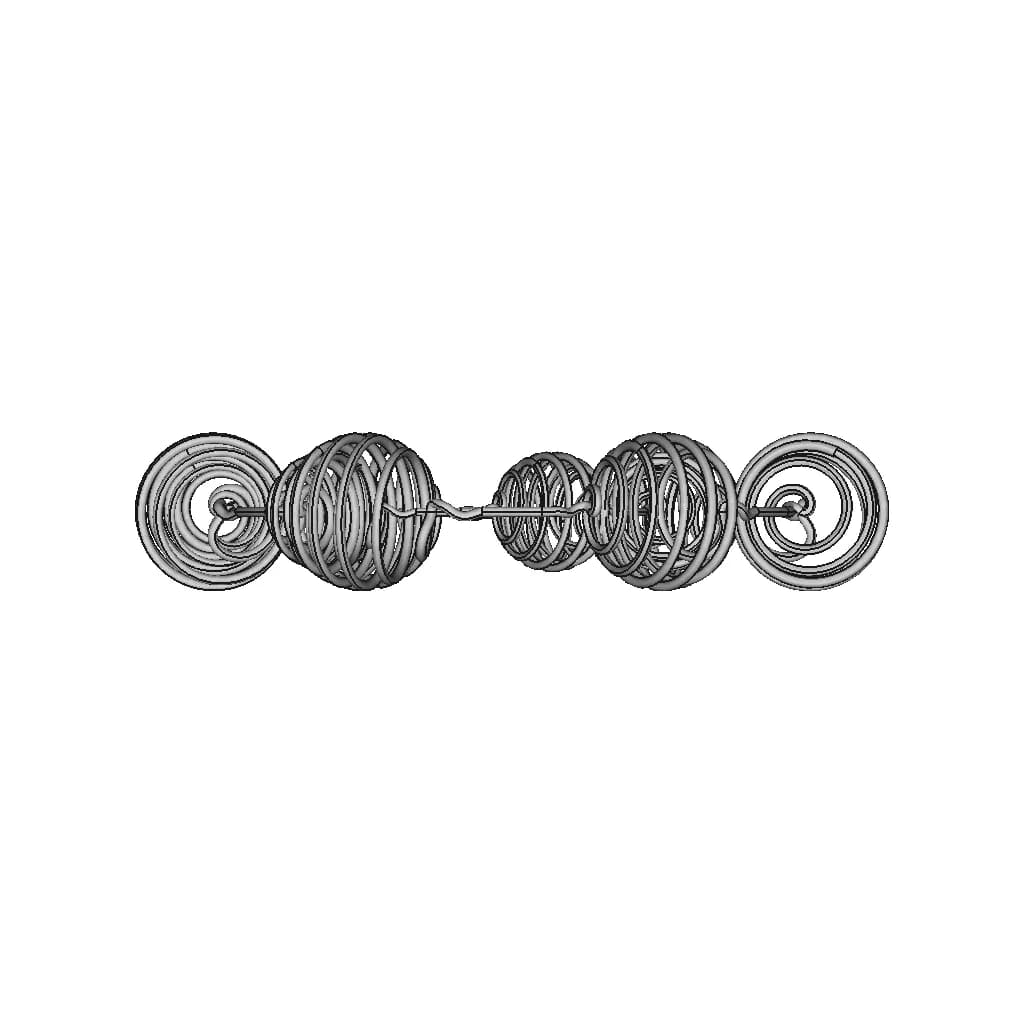 Bracelet Of Wrapped Wire | 3D Engineering Design File_270_0_degree_snapshot