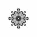Round Tipped Spike Star Shape - Standard Mechanical Component_0_0_degree_snapshot