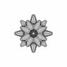 Round Tipped Spike Star Shape - Standard Mechanical Component_0_0_degree_snapshot