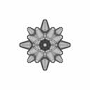 Round Tipped Spike Star Shape - Standard Mechanical Component_270_0_degree_snapshot