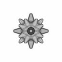 Round Tipped Spike Star Shape - Standard Mechanical Component_90_0_degree_snapshot