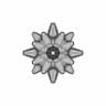 Round Tipped Spike Star Shape - Standard Mechanical Component_90_0_degree_snapshot