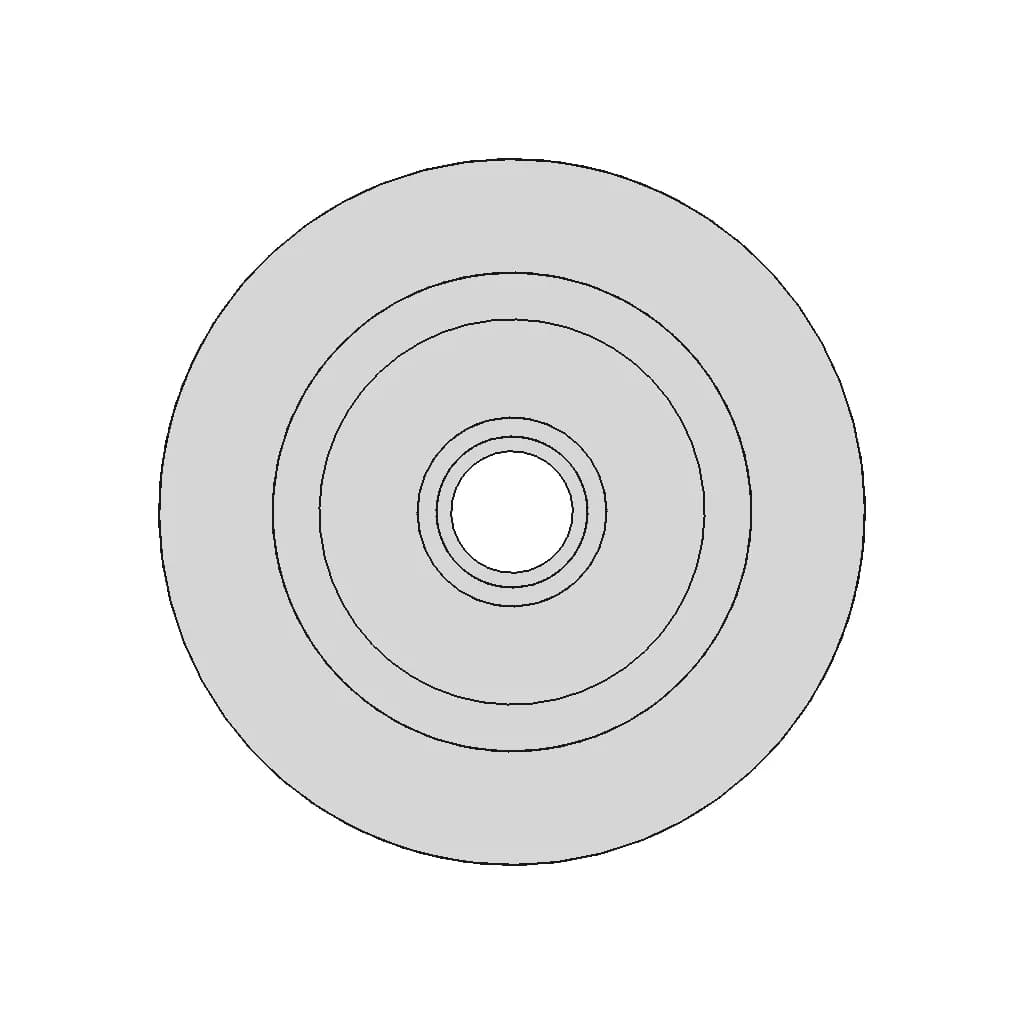 V Belt Pulley - Standard Mechanical Component_0_0_degree_snapshot