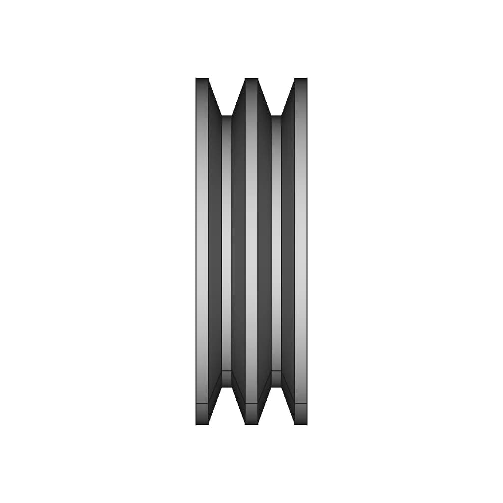 V Belt Pulley - Standard Mechanical Component_0_90_degree_snapshot
