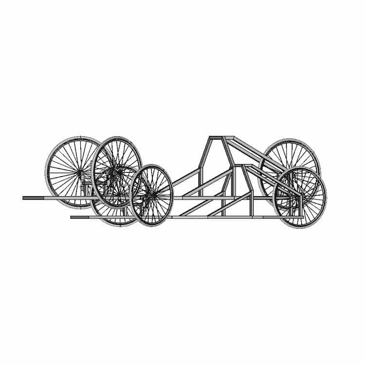 Shell Eco Marathon Prototype Chassis Assembled - Downloadable CAD Representation