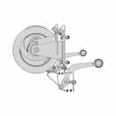 Roue Fer Avec Frein De Parking - Downloadable CAD Representation_0_270_degree_snapshot