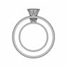 Platinum Ring With Diamond | 3D Engineering Design File_90_0_degree_snapshot