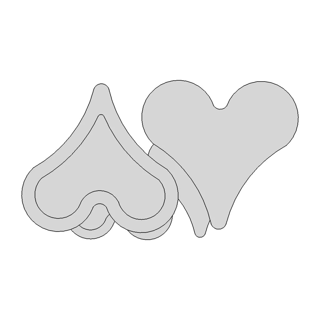 Heart Shaped Box With Cover. Large Version - Standard Mechanical Component_0_270_degree_snapshot