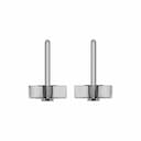 Gold-Platinum Stud Ear Rings - Standard Mechanical Component_0_0_degree_snapshot