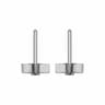 Gold-Platinum Stud Ear Rings - Standard Mechanical Component_0_0_degree_snapshot