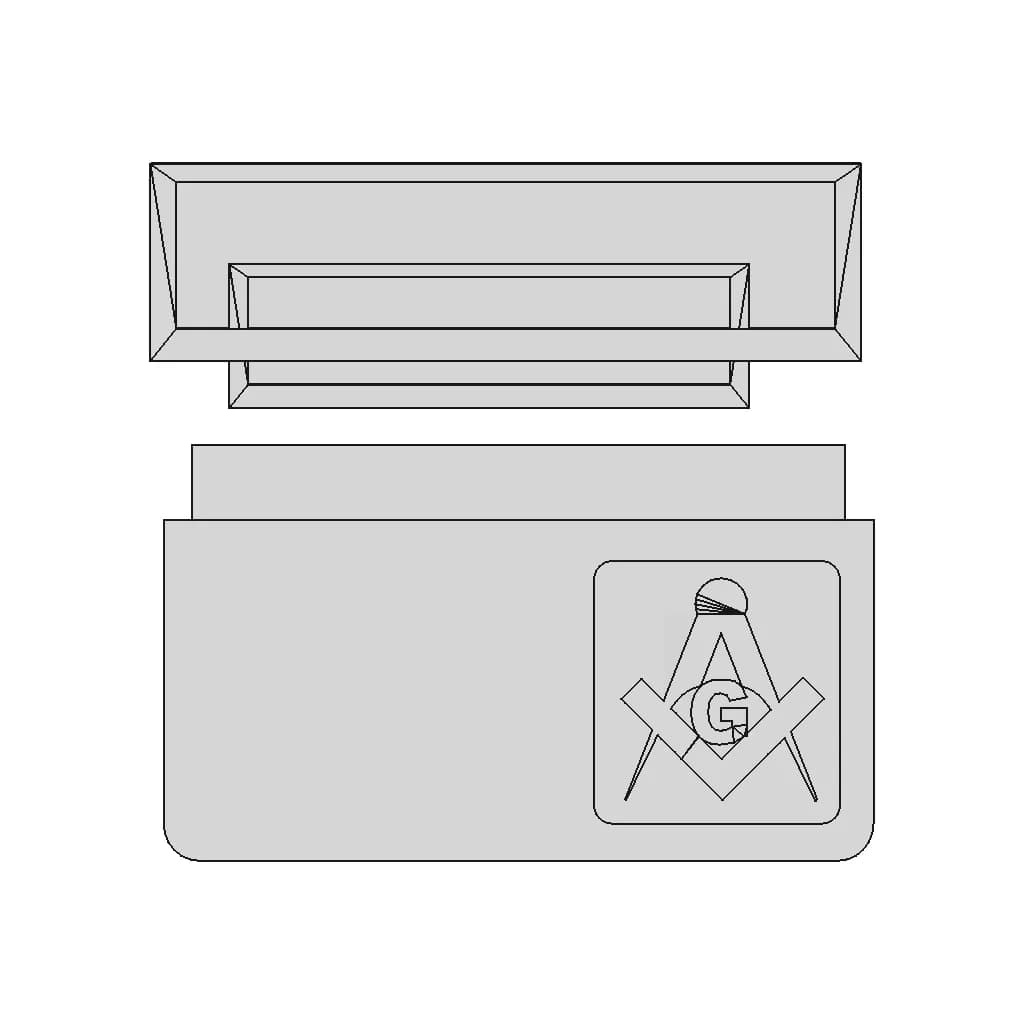 Masonic Card Holder Box (Brasov) - Downloadable CAD Representation_0_0_degree_snapshot