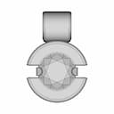 Gemstone Setting For Necklaces | 3D Engineering Design File_270_0_degree_snapshot
