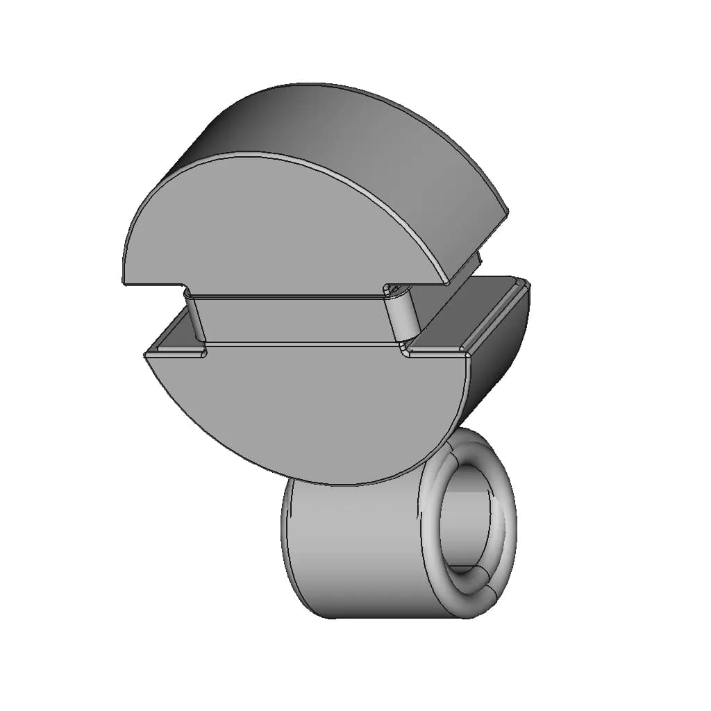 Gemstone Setting For Necklaces | 3D Engineering Design File_60_30_degree_snapshot