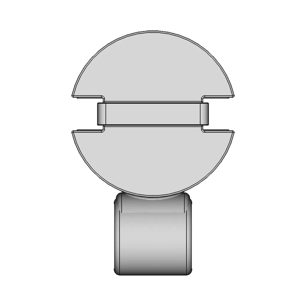 Gemstone Setting For Necklaces | 3D Engineering Design File_90_0_degree_snapshot