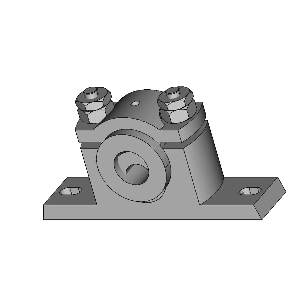Plumber Block Model - Downloadable CAD Representation_60_30_degree_snapshot