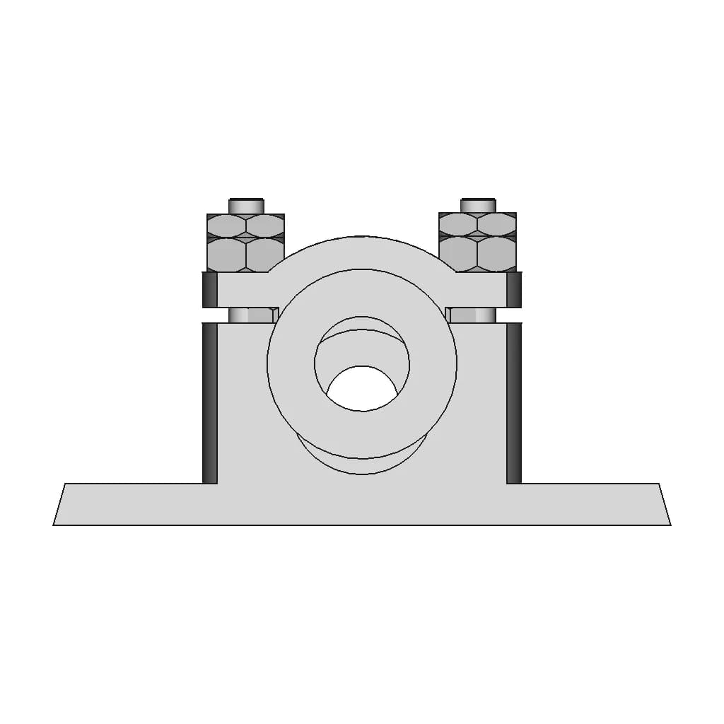 Plumber Block Model - Downloadable CAD Representation_90_0_degree_snapshot