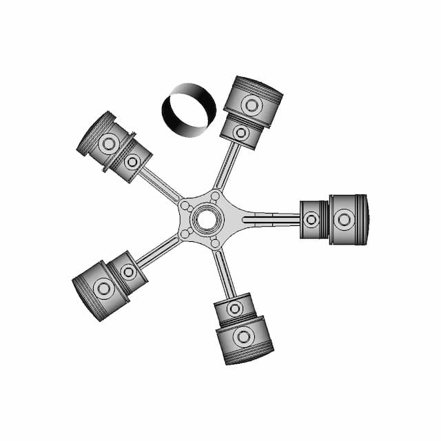 Radial Engine Assembly - Standard Mechanical Component