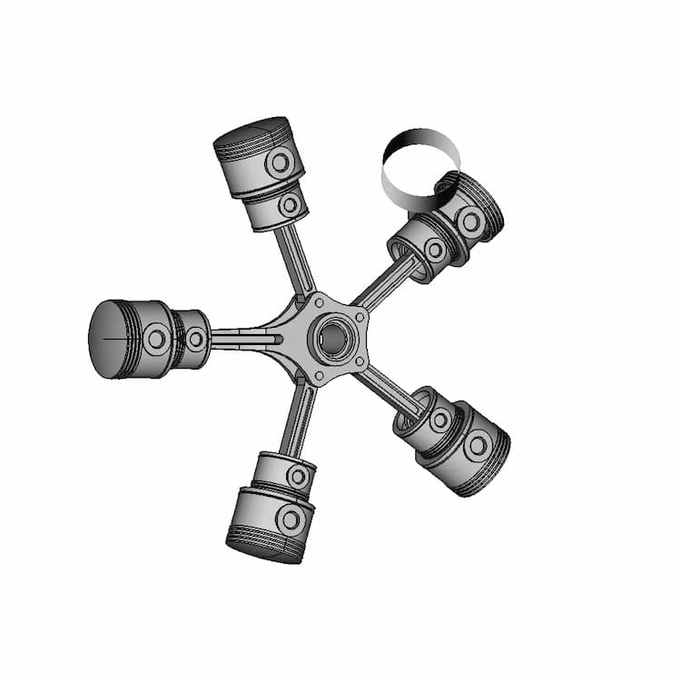Radial Engine Assembly - Standard Mechanical Component