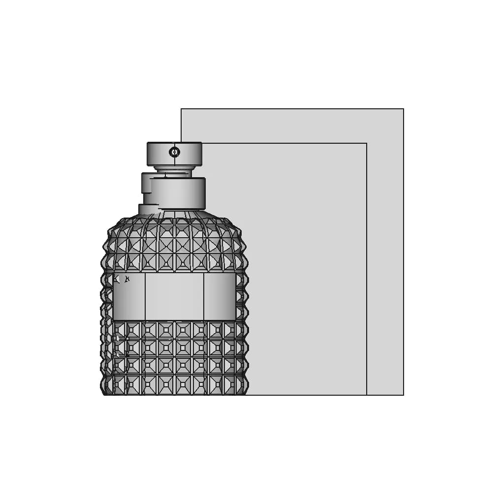 Valentino Uomo Perfume Bottle - Downloadable CAD Representation_0_0_degree_snapshot