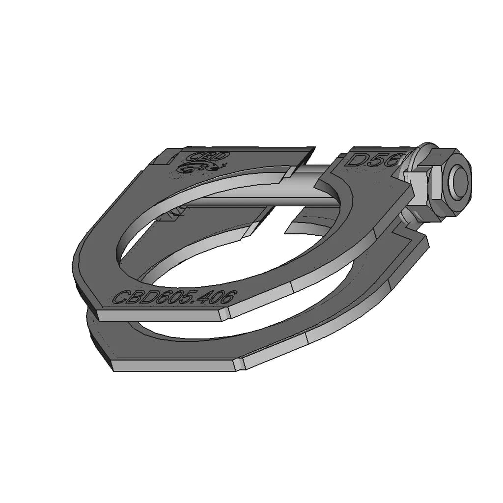 Clamp D56 | 3D Engineering Design File_60_30_degree_snapshot