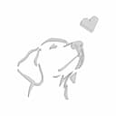 Dog Graphic Tamara Tica - Downloadable CAD Representation_0_0_degree_snapshot