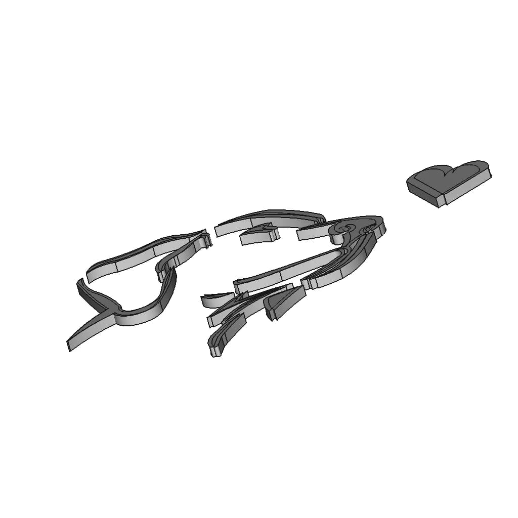 Dog Graphic Tamara Tica - Downloadable CAD Representation_60_30_degree_snapshot