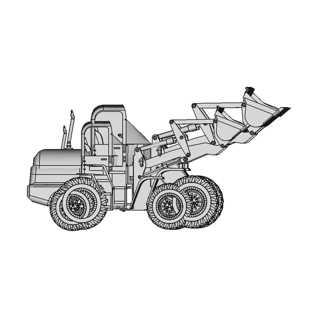 Wheel Loader - Downloadable CAD Representation_0_270_degree_snapshot