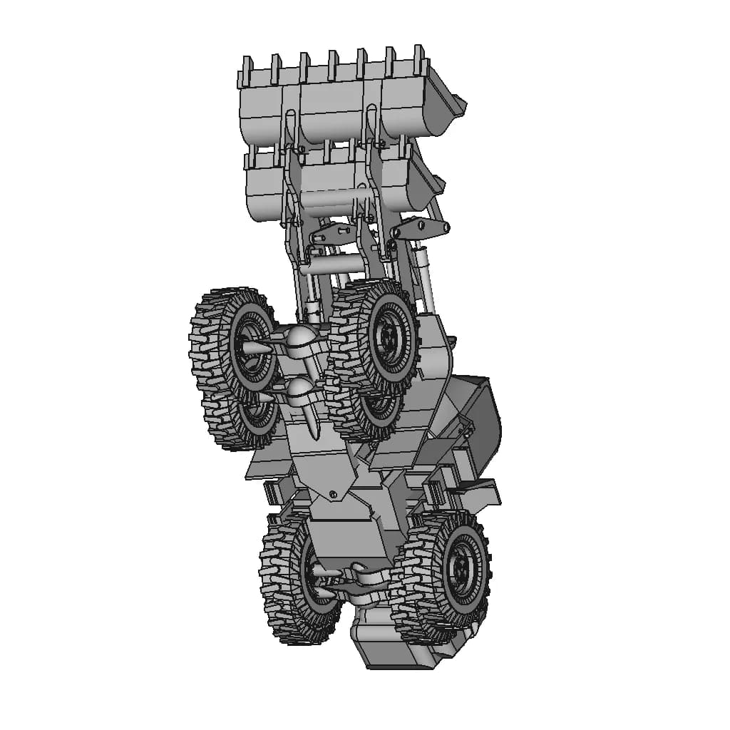 Wheel Loader - Downloadable CAD Representation_60_30_degree_snapshot