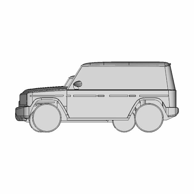 Mercedes G Class For Cfd | High-Quality CAD Model