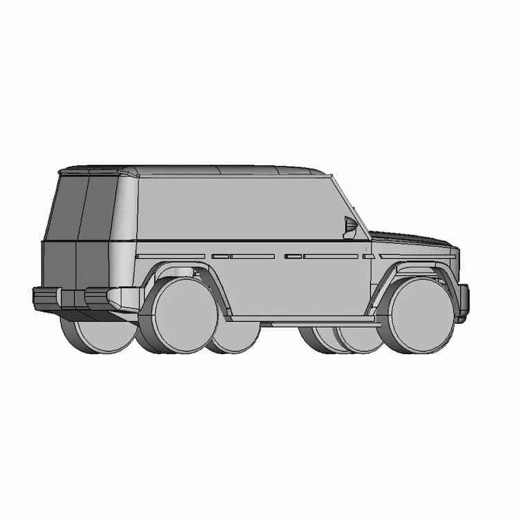 Mercedes G Class For Cfd | High-Quality CAD Model